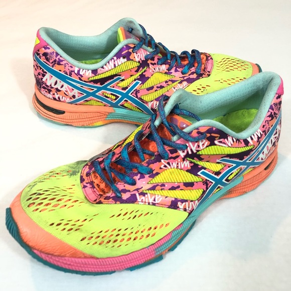 colorful tennis shoes